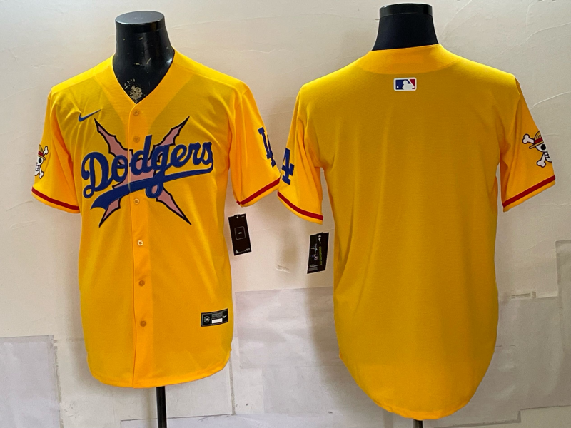 men Los Angeles Dodgers blank yellow Game 2026 Nike MLB Jersey 0716003